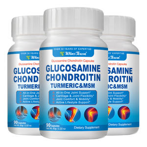 J43 Capsules de Glucosamine de Haute Qualité Suppléments de Soutien Articulaire Glucosamine Chondroïtine Msm Capsules Avec Curcuma Curcumine Msm - Product Image 1