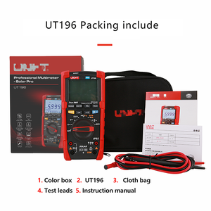 UNI-T UT196 Multimètre solaire True RMS 6000 points de mesure pour l'entretien des installations photovoltaïques - Product Image 2