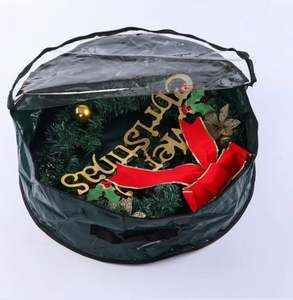 Sacs de rangement de Noël pour couronnes et guirlandes, transparents pour une identification rapide - Product Image 3