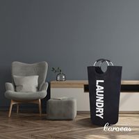 Panier à linge sale pliable grande capacité avec poignées, étanche, pour buanderie et salle de bain, également idéal pour ranger les jouets