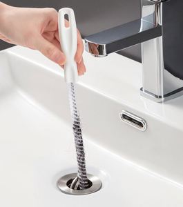 Brosse de débouchage de tuyaux écologique de 45 cm, pour salle de bain, cheveux, évier, nettoyage des drains, déboucheur de drains, outil de débouchage de trous - Product Image 6