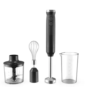 Liquidificador de mão multifuncional para cozinha, espremedor elétrico de plástico slim stick 4 em 1 para uso doméstico 800 W