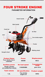 Agricultural Multi-functional Gasoline Hand-Held <b>Cultivated</b> Land Loosening Rust Removal Machine Rotary Tiller Micro-Tiller - Product Image 6