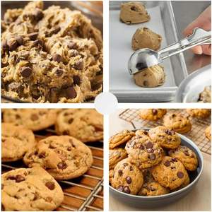 Cuchara para galletas grande, mediana y pequeña para hornear, cuchara para helado de acero inoxidable con liberación de gatillo - Product Image 6