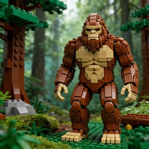 Set di Costruzioni MOC Bigfoot-Gorilla in Plastica, Modello Fai-da-Te con 509 Pezzi Compatibili con Altri Blocchi - Product Image 2