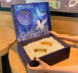 Caja de Regalo Sorpresa con Diseño de Cielo Estrellado, Hecha con Materiales Reciclados, Laminada Mate, Regalo de Cumpleaños para Novio - Product Image 3