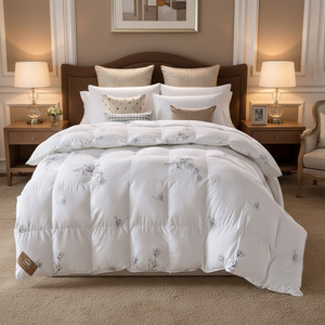 الجملة مخصص لينة فندق السرير لحاف لحاف من الصوف 100% ميرينو الصوف لحاف لحاف قماشي من القطن - Product Image 1