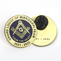 Pins de revers maçonniques en fer, métal et laiton, souvenirs et cadeaux promotionnels, avec logo personnalisé, fabrication usine