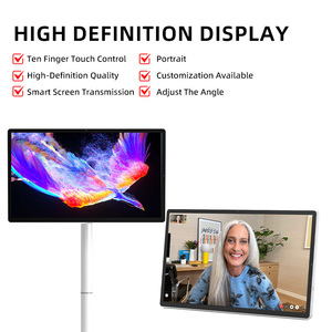 Téléviseur intelligent portable de 24 pouces avec écran tactile, sur roulettes, support au sol mobile, affichage Android sans fil pour la maison - Product Image 6