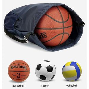 Sac de basketball haut de gamme 32x47cm OEM ODM avec séparation sec/humide, sac de sport à cordon pour activités extérieures et volleyball - Product Image 4
