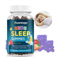 Suplemen Tidur OEM Natural Kids Melatonin Gummys 10mg 20mg Vegan Bebas Gula 1mg Permen Melatonin untuk Anak-Anak