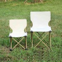 Chaise de camping pliable moderne avec dossier et poches latérales en maille, mobilier d'extérieur portable pour le camping, la pêche, les pique-niques et la plage