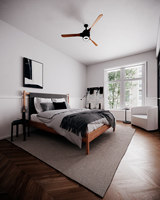 Visualisation d'intérieur d'appartement contemporain, plan d'étage 2D, dessin CAO, service de rendu d'intérieur 3D