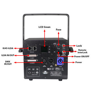 Láser de Animación LED RGB NF Laser C1 de 10 W, Control DMX512, Clasificación IP33, Alto CRI 95, Aleación de Aluminio para Fiestas de DJ/Disco/Club/Bar/<span class=keywords><strong>Pub</strong></span> - Product Image 2