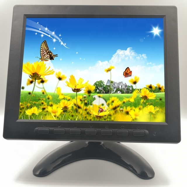 8 Inch Small Monitor Portable Display 1024X768IPS Resolution Speaker Black for Business Desktop LCD TFT Notebook Screen Extender
