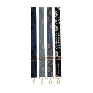 Sangle de sac en tissu tissé 5 cm avec motif lettres, sangle tendance pour accessoires de sacs pour femmes - Product Image 1