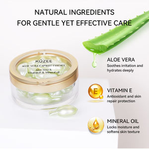 Cápsula de <span class=keywords><strong>Aloe</strong></span> <span class=keywords><strong>Vera</strong></span> para Tratamento Facial Hidratante, Reparador, Calmante, Aumenta a Umidade, Ilumina o Tom da Pele e Trata a Pele Macia - Product Image 3