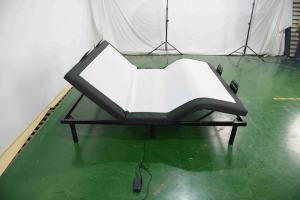 Sommier <span class=keywords><strong>de</strong></span> <span class=keywords><strong>lit</strong></span> en métal réglable avec télécommande sans fil, design pliable, aucun outil <span class=keywords><strong>de</strong></span> montage requis pour les hôtels, les appartements, les hôpitaux - Product Image 4