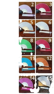 Abanicos de Seda Chinos Baratos al por Mayor como Recuerdo de Boda, Abanico de Invitación para Invitados - Product Image 5