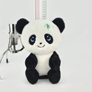 Mainan boneka panda lembut dan lucu, untuk hadiah bayi 23cm duduk Panda merah