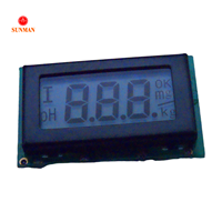 Module LCD 7 segments à 3 chiffres SMS0301C3, série 3 fils, 2,7-5,5 V, semi-transflectif positif pour instruments de mesure de pH