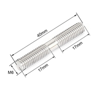 M3 M4 M6 Galvanized Full Thread Rod Carbon Steel Internal Stainless Steel Threaded Rod Zinc Plated ISO Standard Colorful Plated