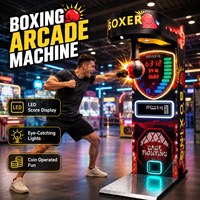 Machine de jeu de boxe d'arcade à monnayeur avec affichage des scores, vente directe usine, pour usage intérieur