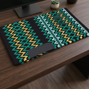 Tapis de selle western en feutre de laine avec empiècements en cuir véritable, extérieur en coton et doublure en polycoton, couleurs personnalisables - Product Image 3