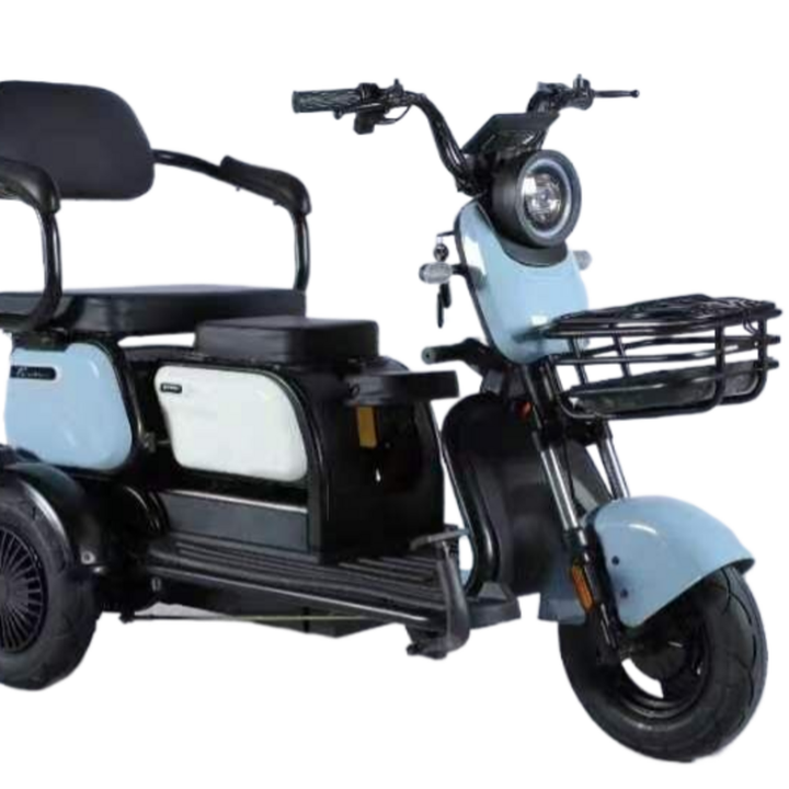 2024人気の3輪電動シティバイクオープンボディ800Wモーター48V電圧スチール素材障害者用