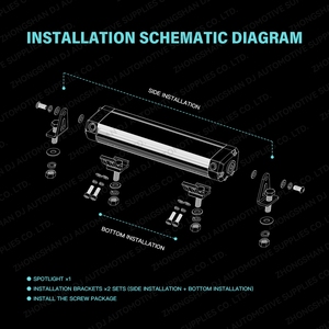 Barra de Luz LED Amarilla Profesional de 15 Pulgadas, 72W, 4600LM, para Parrilla de <span class=keywords><strong>4x4</strong></span>, Compatible con Jeep Wrangler, Ford Bronco, Tacoma, Ranger, RZR X3 - Product Image 5