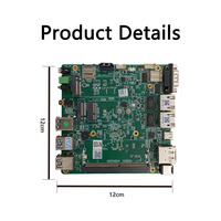 Carte mère de haute qualité Intel N100 Quad Core DDR4 Max 16 Go M.2 SATA 2LAN 6USB Type C Triple écran Win10 11 Linux intégré