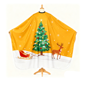 Wanmei ผ้ากันเปื้อนสำหรับช่างตัดผมคริสมาสต์กันน้ำสำหรับตัดผม - Product Image 5