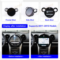 Layar HD 11.7 inci Android 14 mobil, pemutar Multimedia Radio mobil Stereo otomatis untuk BMW Mini 2011-2015