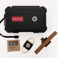 Nhà Máy Stylish Nhựa Du Lịch Humidor Không Thấm Nước Cán Travel Cigar Trường Hợp Với Phụ Kiện Xì Gà