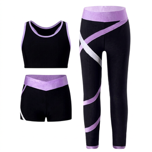 Women's Solid Seamless Workout Clothing 2 Piece Sportswear Gym Fitness Yoga Set 100% Polyester - Product Image 1