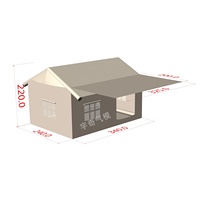 Ventes directes d'usine coton air pôle glamping maison gonflable tente de camping équipement de camping