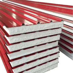 سقف معدني من صفائح الفولاذ بطلاء مموج ملون وأحمر مقاس 0.30 ملم 34 بسعر المتر المربع من الصين