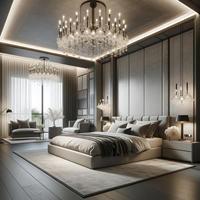 Ensemble de canapés modernes courbes pour salon, mobilier de chambre personnalisé, lit king size, table à manger de luxe, design d'ameublement complet pour villa