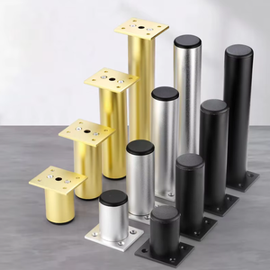 Set di 4 Gambe in Metallo Dorato per Mobili Moderni, Supporti per Divani, Poltrone, Armadi e Tavoli - per Hotel - Product Image 1