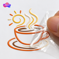 Autocollants 3D personnalisés à transfert UV, étiquettes en relief cristallines imperméables à frotter pour tasses, verre, métal, échantillonnage en 24h