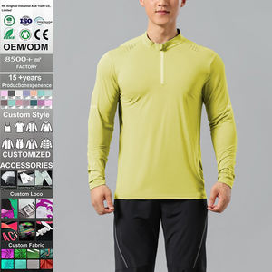Camisetas Deportivas de Manga Corta para Hombre, de Alta Calidad, Tejido de Punto, Secado Rápido, Compresión, para Gimnasio y Fitness - Product Image 1