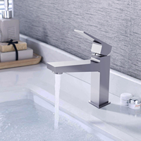 Intelligent mitigeur lavabo vanité en laiton chromé chaud froid sanitaire salle de bain évier bassin robinet d'eau