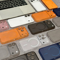 Coque de téléphone semi-transparente mate la plus vendue, compatible avec iPhone 17, 15, 16 Pro Max, avec protection d'objectif et coque souple en TPU