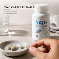 Complément NAD+ Trans-Resveratrol 500 mg 60 Capsules 60g Marque Privée OEM ODM