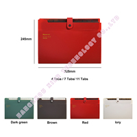 Carpeta de Archivos Expandible Tipo Acordeón A4 con Asa Portátil, 5/8/12 Bolsillos, Pestañas Transparentes de PP, Producto de Archivo con 4/7/11 Pestañas, Impresión UV