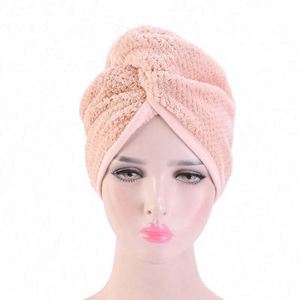 Toalla de microfibra para el cabello para mujer, turbante absorbente antiencrespamiento, gorro de baño de secado rápido, estampado digital - Product Image 2
