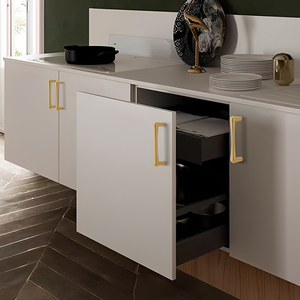 Pegangan Pintu Lemari Laci Kabinet Emas & Abu-abu Minimalis Modern Perlengkapan Perabot Gaya Nordik - Product Image 4