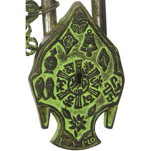 Handcrafted Lord Buddha <b>Head</b> Lock with 2 Security Keys Beautiful Brass Decorative Padlocks Antique <b>Style</b> - Product Image 2