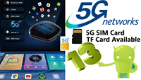 CarPlay AI Box 5G Android 14 Qualcomm CPU de 8 núcleos 4490 8+128G GPS Portátil
