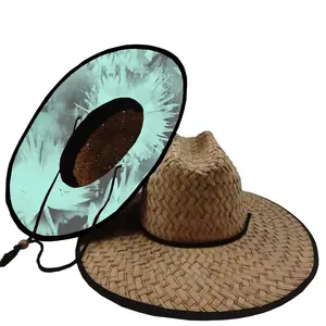 wholesale woven lifeguard straw beach hat supplier manufacturer